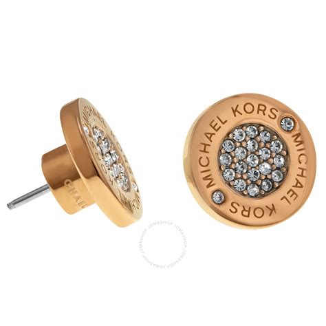 michael kors rose gold earrings sale|designer rose gold stud earrings.